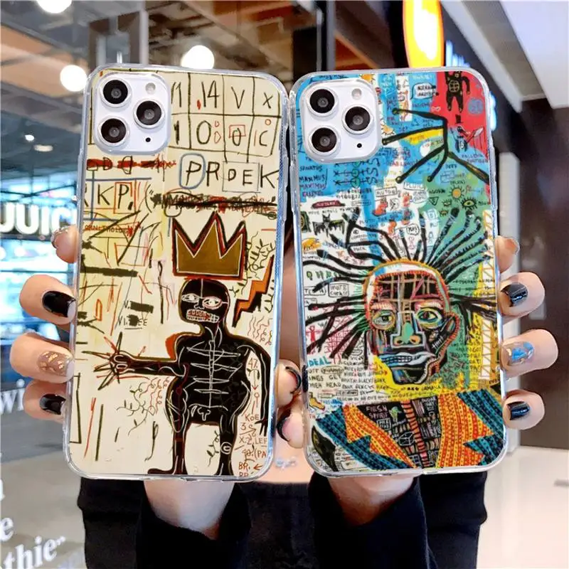 Чехол для телефона с изображением джинсового Мишеля Basquiat и граффити IPhone SE2 11 Pro XS