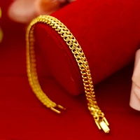 fashion 14k gold bracelet for women wedding engagement fine jewelry luxury watch chain bracelet not fade fine jewelry gifts