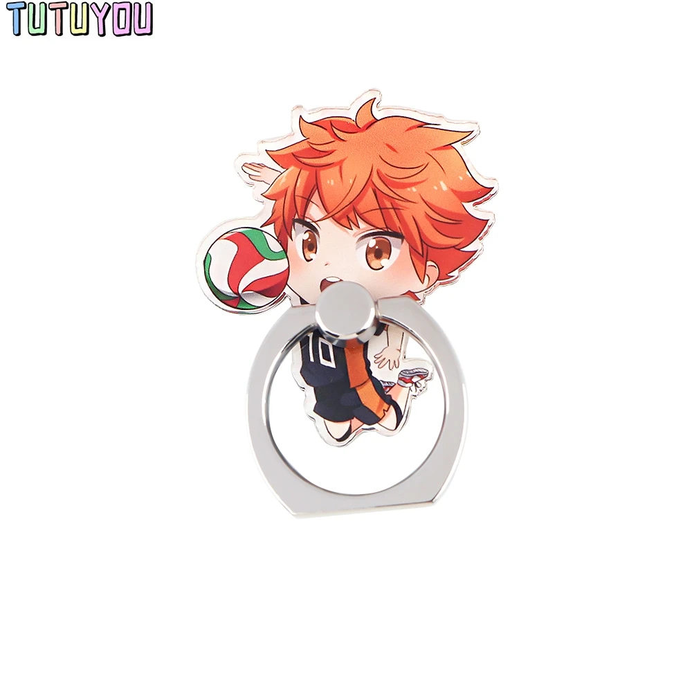 

PC2833 Anime Volleyball Boy Fashion Ring Metal Mobile Phone Accessaries Rotating Ring Bracket Lazy Desktop Anti-fall Bracket