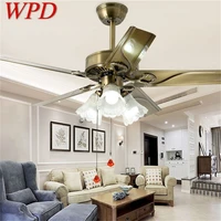wpd ceiling fan light modern simple lamp with straight blade remote control for home living room