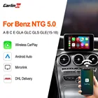 Carlinkit 2.0 Беспроводной автомобильный смарт-бокс для Mercedes Benz NTG 5,0 2015-2018 CarPlay Android Авто Mirrorlink поддержка обратной камеры