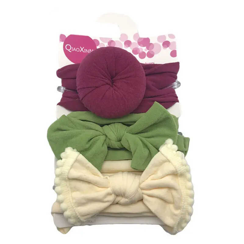 

3PCS Kids Baby Headband Toddler Lace Bow Flower Hair Band Accessories Headwear