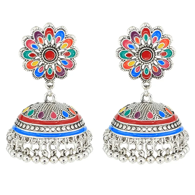 

New fashion bell tassel earrings national style retro earrings travel memorial exotic earrings wholesale