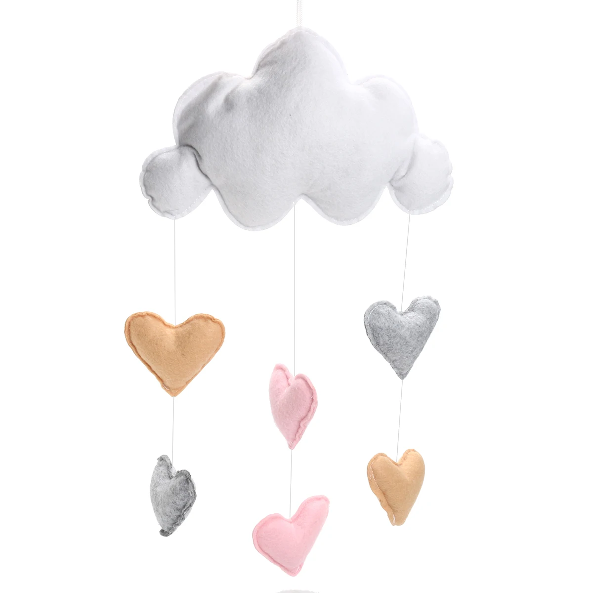 White Love Shape Безопасная натуральная игрушка, детские игрушки со звездами и сердечками, Настенная подвесная палатка, украшение для детской комнаты, деревянные украшения, аксессуары, детский Декор интерьера - Цвет: White Love Shape