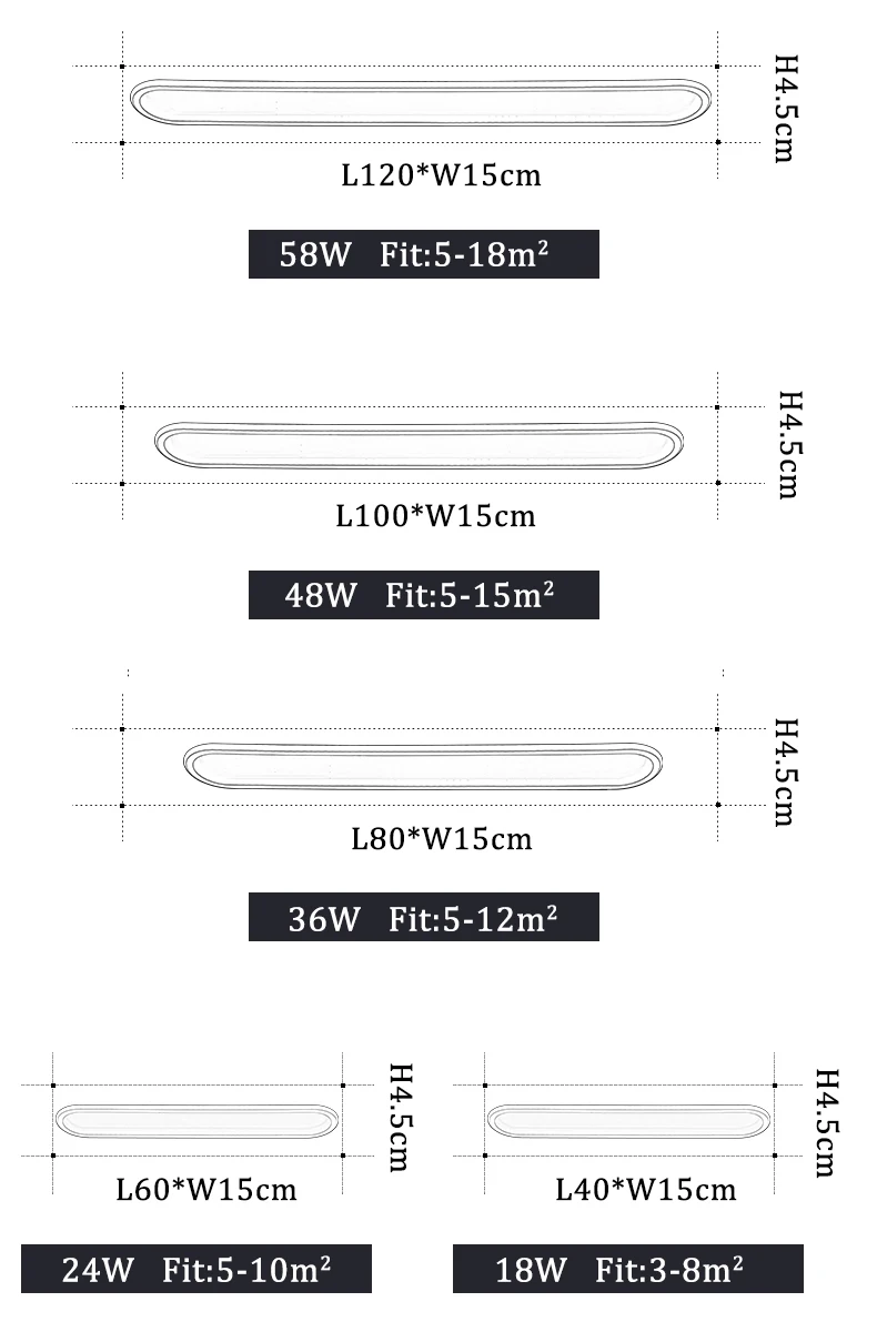 $34.83 Modern LED Ceiling light 120CM 100CM Large Ceiling lamp For Living room Bedroom Dining room Kitchen Corridor Lights Black&Gold