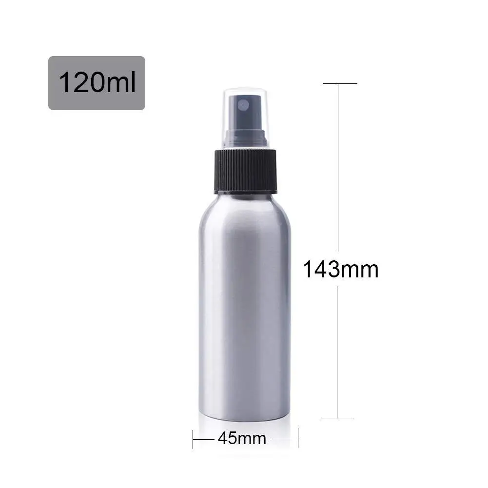 

2PCS Sprayer 120ml 4oz Aluminum Fine Mist Atomizers Spray Bottle Refillable Containers Liquid Storage Pump Vials Essential Oils