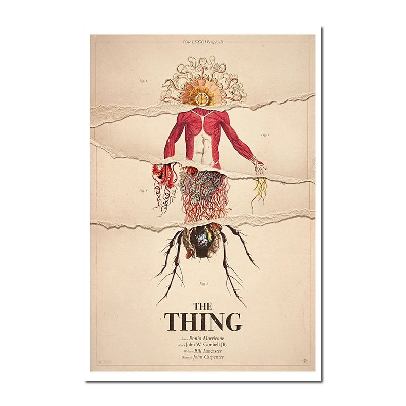 Художественный плакат из шелка или холста популярный классический ужасный