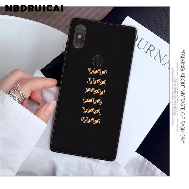 

NBDRUICAI 5SOS 5 Seconds of Summer High Quality Silicone Phone Case for Xiaomi 8 9 se 5X Redmi 6pro 6A 4X 7 5plus note 5 7 6pro