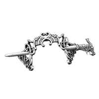 knot dragon hairpins barrette norse vicking updo stick