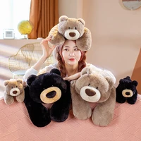70cm soft plush black bear cute brown bear plush toy teddy bear hug bear toys for kids office nap pillow high end gifts for girl
