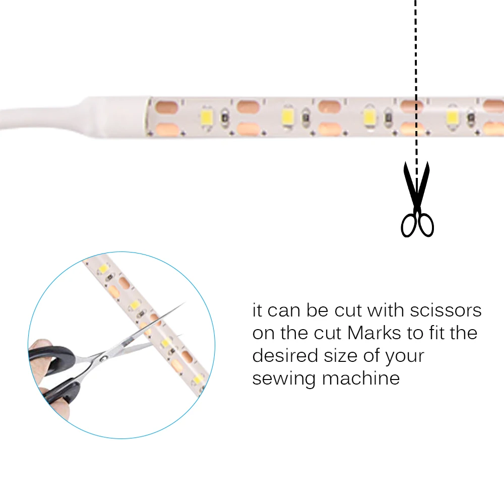 Sewing Machine LED Light Strip Kit 11.8inch DC5V Flexible USB for Industrial Working Lights | Дом и сад
