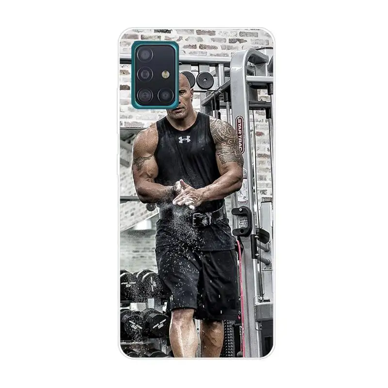 

The Rock Dwayne Johnson Phone Case For Clear-Samsung S5 S6 S7 S8 S9 S10 S20 S21 Edge Plus E Fe Lite Cover