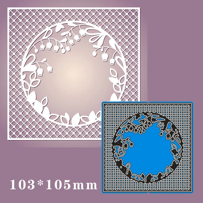 Металлические пресс формы цветок в квадрате новый шаблон для украшения бумаги