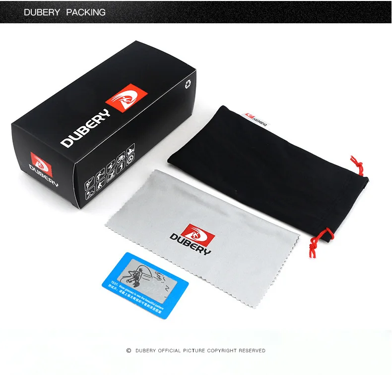 Солнцезащитные очки DUBERY мужские винтажные поляризационные темные для мужчин