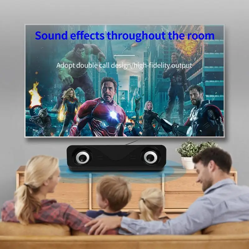 Computer Speaker USB Wired Speakers Stereo Sound Surround Loudspeaker For PC Laptop Notebook Dual Music Player | Электроника
