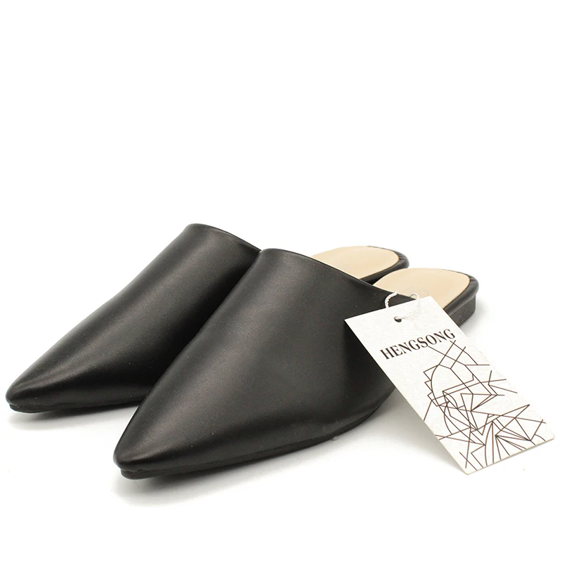 

2021 Summer Flats Lady Sandals Slippers Soild Color Slip On Pointed Toe Women Mules Outdoor Slipper Shoes Woman Slides
