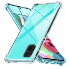 Противоударный силиконовый мягкий чехол для телефона Samsung Galaxy A51 A71 2019 Sm A515f A715f A 51 71, прозрачный чехол