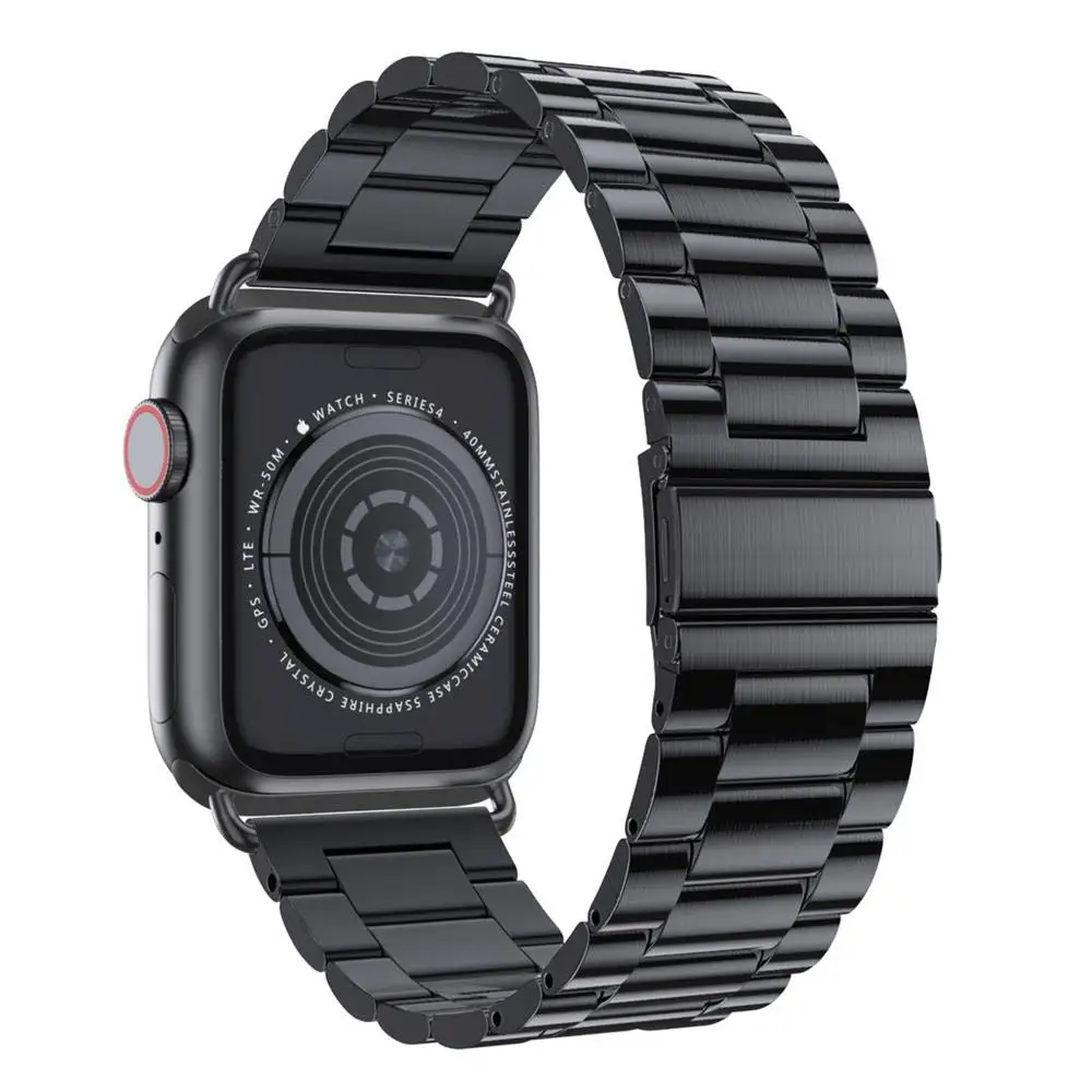 

Ремешок из нержавеющей стали для Apple watch band 45 мм 41 мм 44 мм 40 мм 42 мм 38 мм, металлический браслет для iWatch, Apple watch Series 5 4 3 SE 6 7