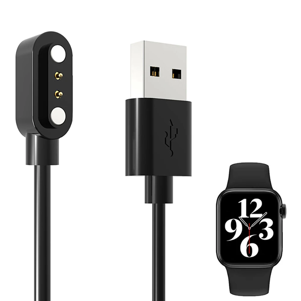 for m16 plus smart watch magnetic adsorption portable charger adapter fast stable charging cable smartwatch accessories free global shipping