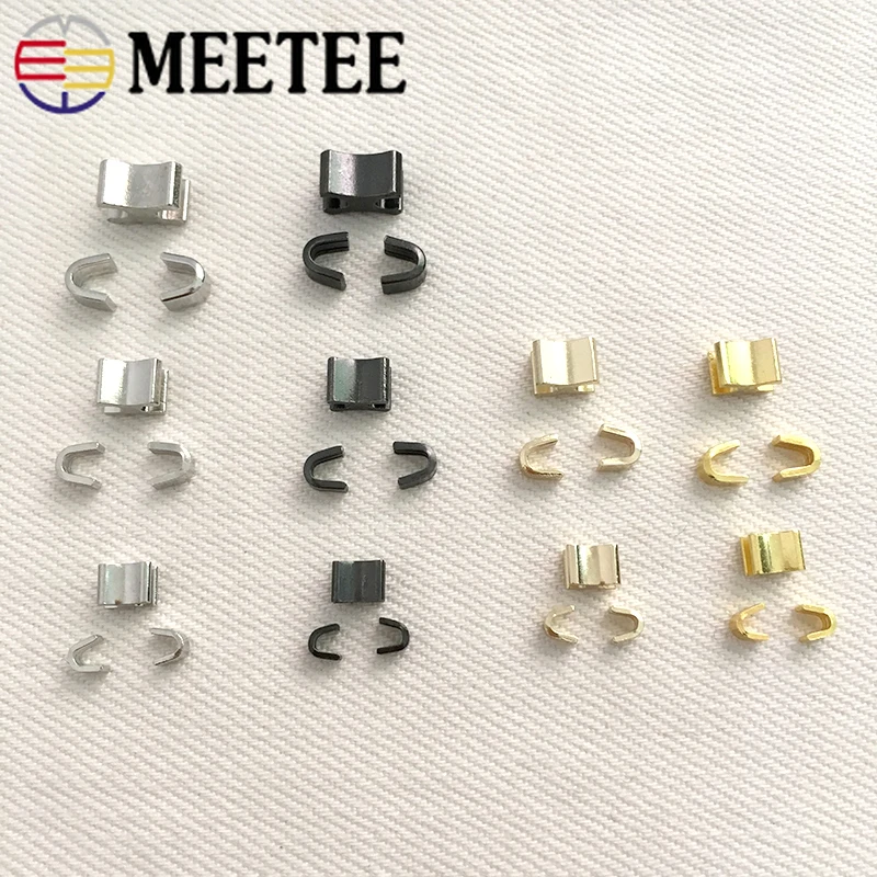 Meetee U металлическая молния пробка Нескользящая для 3#5#8# металлическая молния s Молния Ремонтный комплект Замена DIY Швейные аксессуары портной инструмент
