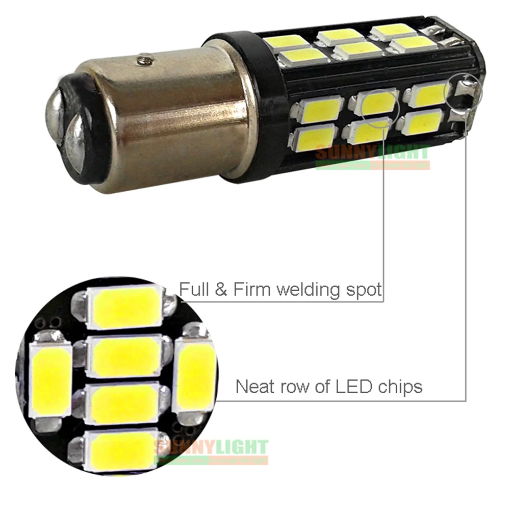 CNSUNNY светильник 1157 5730 Светодиодные Сигнальные лампы s 30SMD S25 P21W BA15S резервный 12В 24В