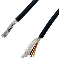 10m shielded wire signal cable 28 26 awg audio 4core headphones copper control shielding wire ul2547 for amplifier