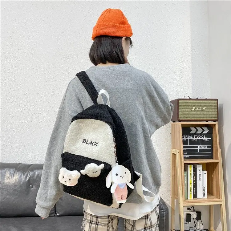 

WMbag School Bags For Girls Kawaii School Backpack Pink Children Backpack For for Teenagers Harajuku Schoolbag