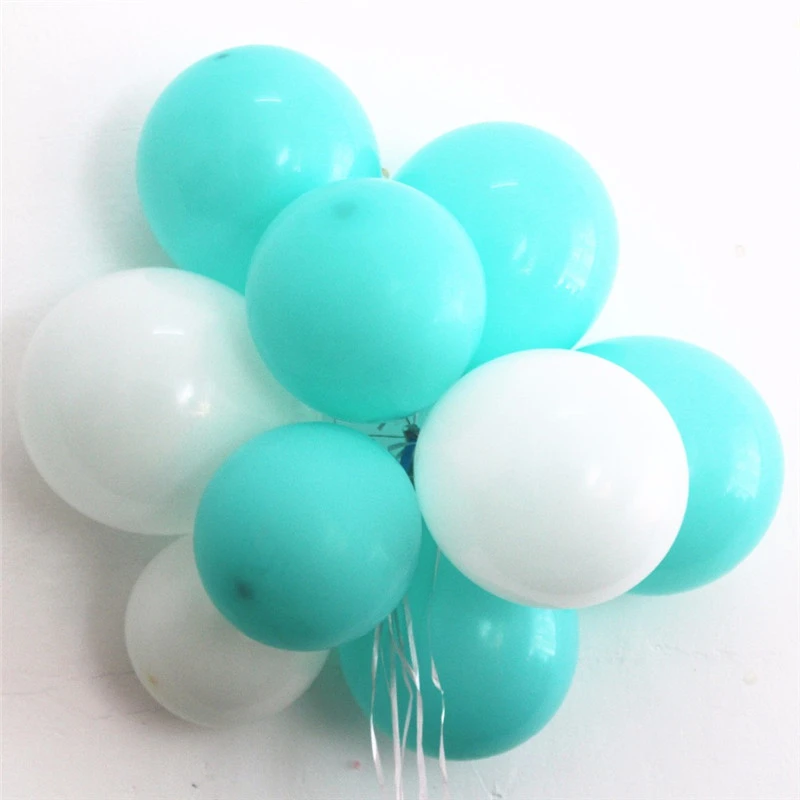 

20 штук мятно-зеленого цвета, воздушные шары или белый латексный воздушный шар 10 дюймов выражениями ментолово-голубого вечерние поставки Свадебные украшения на день рождения вечерние игрушка