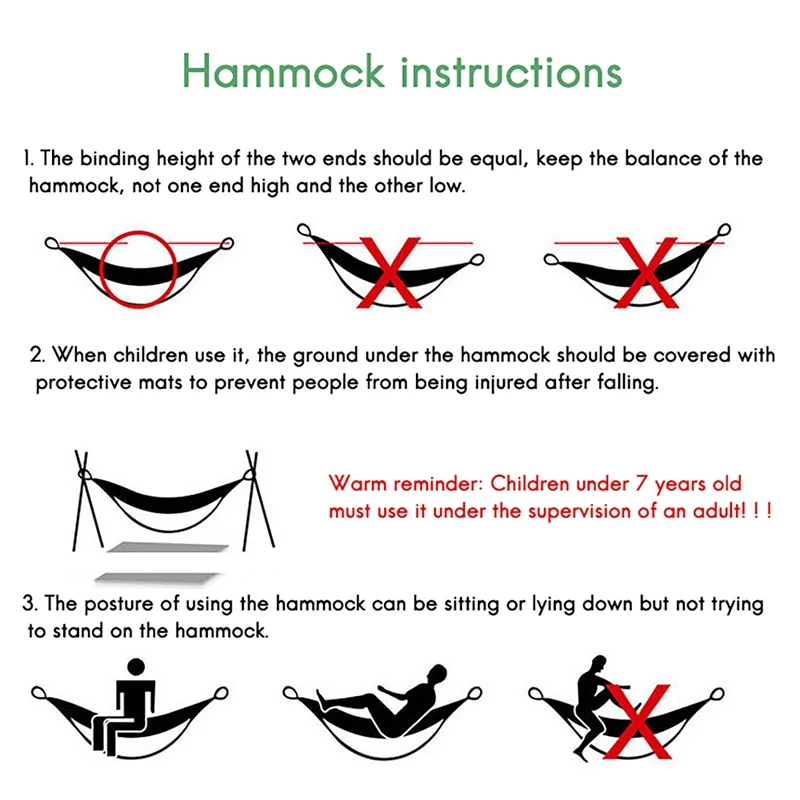 

Camping Hammock Portable Hammocks Folding Hammock with Mosquito Net for Hiking Camping Backpacking Travel