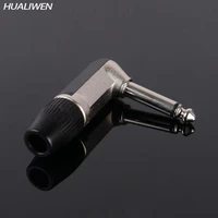 6 35mm elbow monaural stereo two core microphone audio connector big three guitar plug