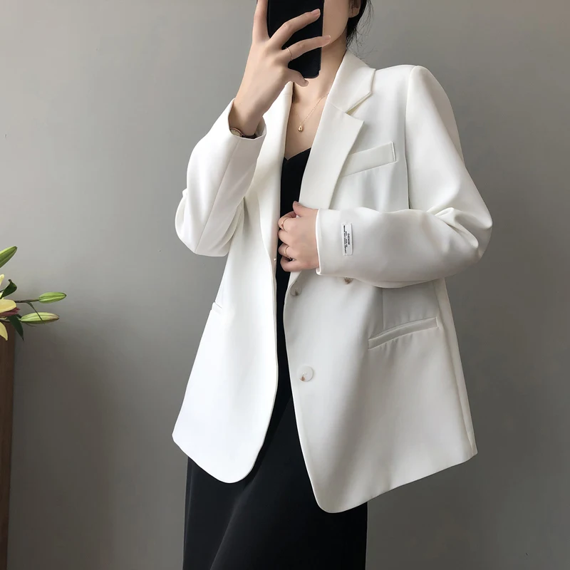

Autumn Winter Designer Elegant Retro Blazer Coat Women Fashion Long Sleeve Singble Breasted Trench High Quality Office Outwear
