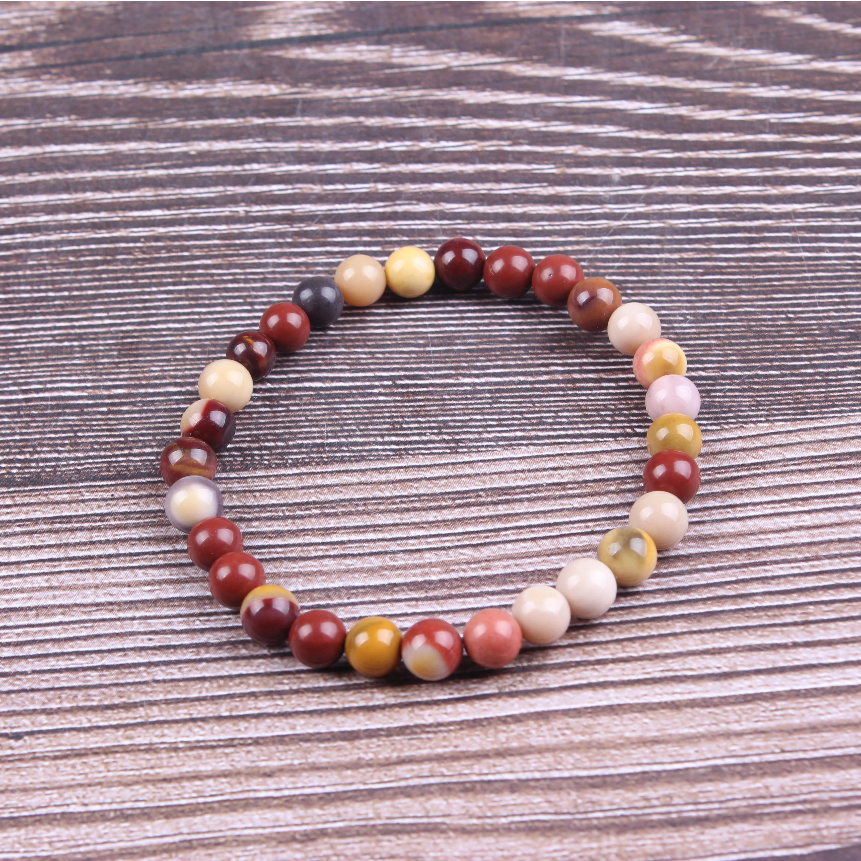 

Fashion jewelry 6 / 8 / 10mm miscellaneous stone bracelet natural jewelry beads are suitable for men's and women's accessories