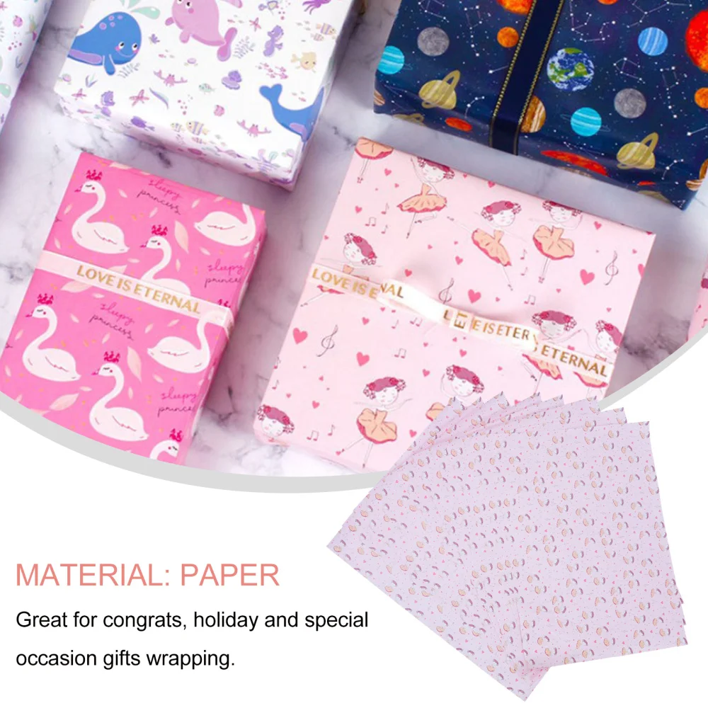 

10 Sheets Children Cartoon Wrappers Bouquet Wrapping Papers Flower Decorations