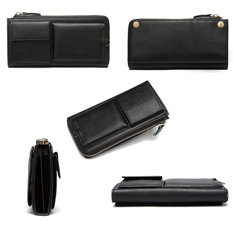 Кошельки MVA женские кошельки из натуральной кожи Женский Длинный кошелек для