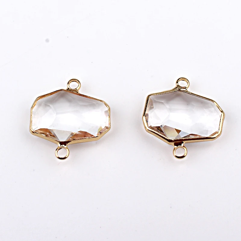 5 шт. необычный Прозрачный кристаллический браслет коннектор индивидуальное