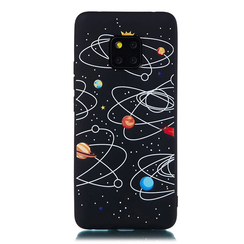 Чехол для телефона из мягкого силикона ТПУ с рисунком Чехлы для huawei P30 P20 Mate20 Lite Pro Honor 8X 8lite 9 10lite V20 Капа космическая планета Луна задняя крышка - Цвет: 7