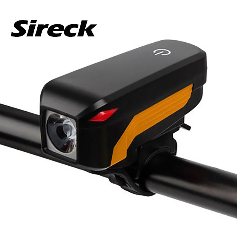 Перезаряжаемый велосипедный светильник с колокольчиком встроенный аккумулятор