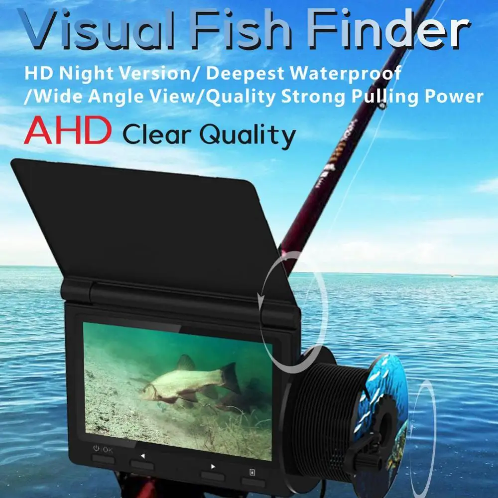 

70% Discounts Hot! 4.3 Inch LCD Monitor 720P Fishing 8LED IR Night Vision Video Camera Fish Finder