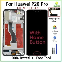 100 test lcd 6 1 for huawei p20 pro lcd display touch screen replacement parts with frame clt al01 clt l29