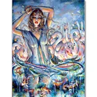Абстрактная красота и фламинго алмазная живопись аксессуары 5d Вышивка граффити искусство иконы животные картины Стразы домашний декор