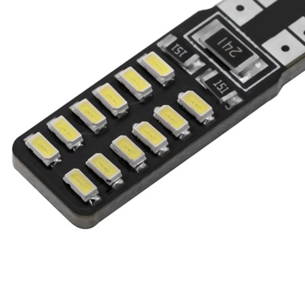 10 шт./компл. белые светодиодный лампы 12 В постоянного тока 24SMD для парковки Задняя