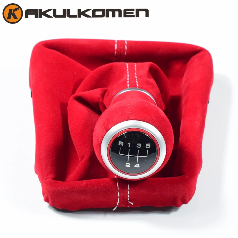 Ручка рычага переключения передач из замши 5/6 скоростей для Audi A3 S3 8V 8P S line 2014