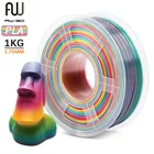 Нити для 3D-принтера AW 3D PLA Rainbow, 1 кг, 1,75 мм, FDM, 2,2 фунтов, с допуском катушки +-0,02, 100% нулевых пузырей, нетоксичные