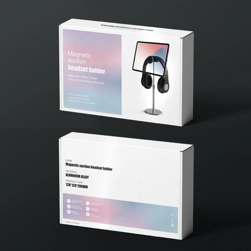 

2 In 1 Universal Headphone Holder Aluminum Earphone Gaming Headset Desktop Display Stand Bracket Retractable Lifting Rack Hanger