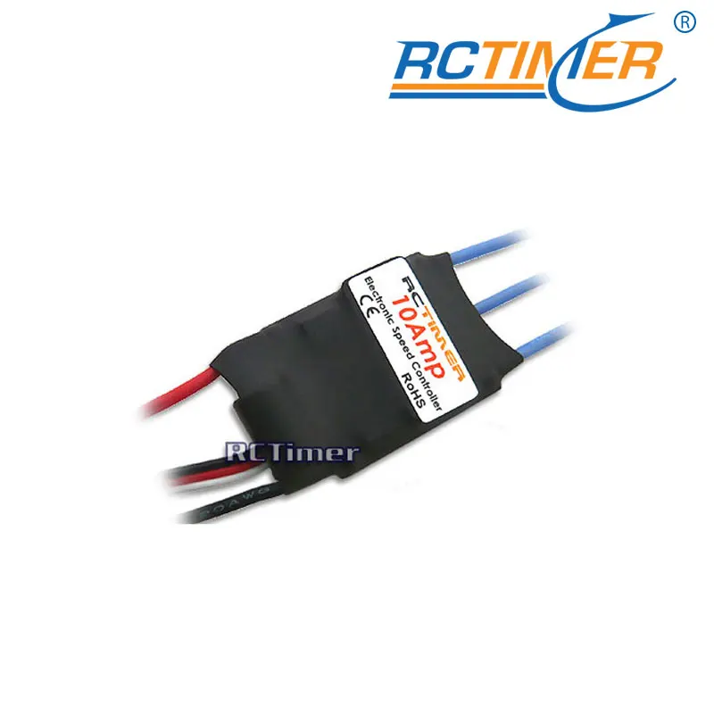 Контроллер скорости бесщеточного двигателя RCTimer 10A Hobbywing FW ESC 10A|Корпусы для