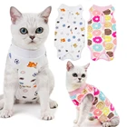 Хлопковая одежда для реабилитации кошек и щенков, послеоперационная одежда, защитный костюм для выздоровления кошек