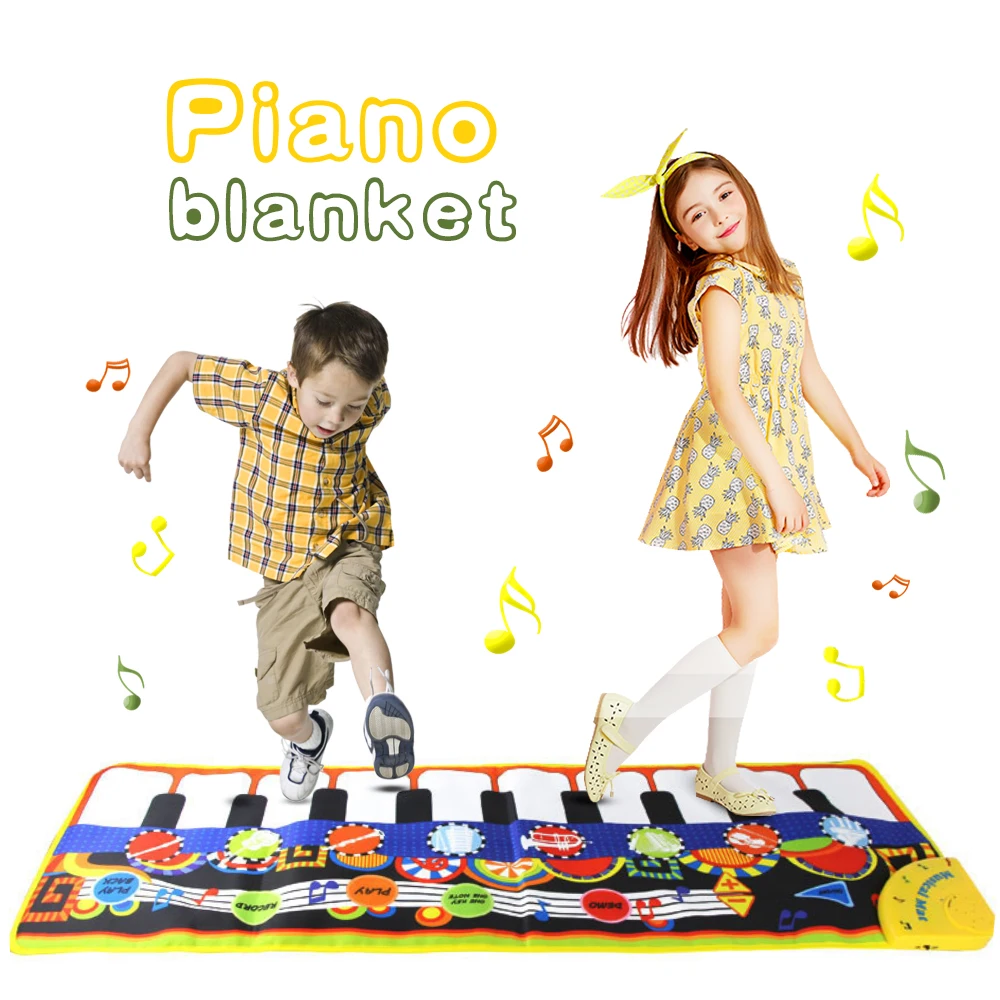 

Kids Early Educational Toys Gift Toy Dancing Mat Carpet Recording Function 8 Optional Instruments 10 White Pianos Can Be Played
