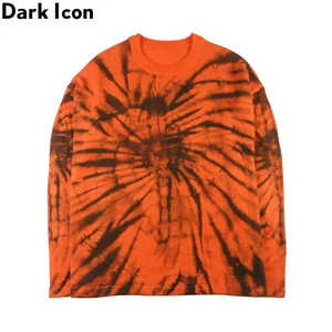 Темный значок Пейсли Галстук окрашенный свитер мужской пуловер тонкие большие свитера свитер в стиле хип-хоп Уличная одежда