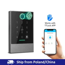 Smart Phone Bluetooth TTlock App Control Door Access Control System Fingerprint Card Reader