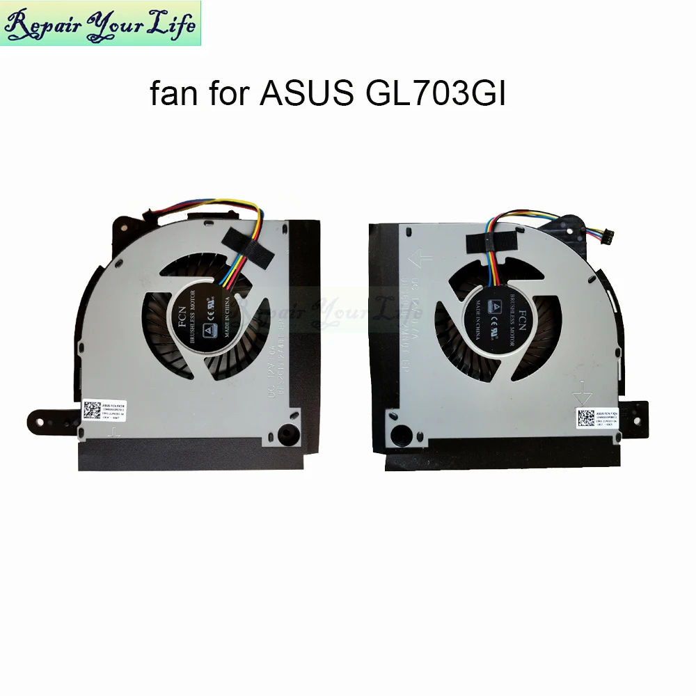 Кулер для игрового ноутбука ASUS ROG Plus GL703GI GL703 12 В кулер графической карты